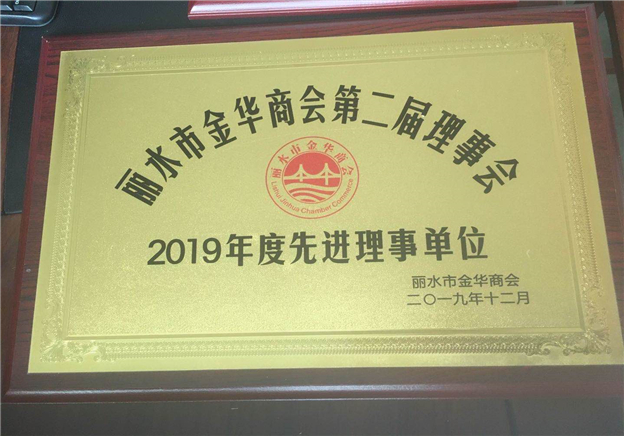 麗水金華商會(huì )2019年先進(jìn)理事單位
